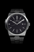 Julien Louis Ovalie modèle 2002 – Montre cadran noir ou bleu bracelet cuir alligator ou acier, édition limitée